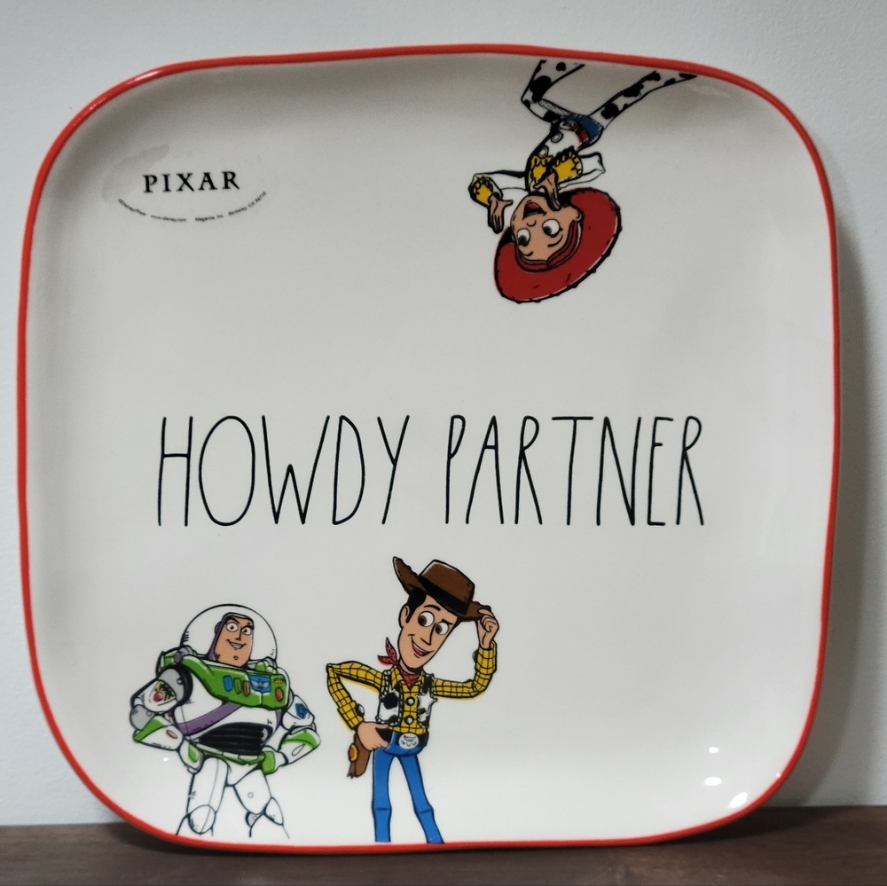 Rae Dunn X Toy Story Howdy Partner Square Plate